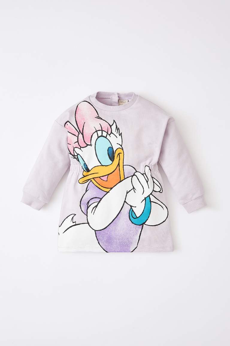 Daisy Duck Licenced Long Sleeve Mini Dress