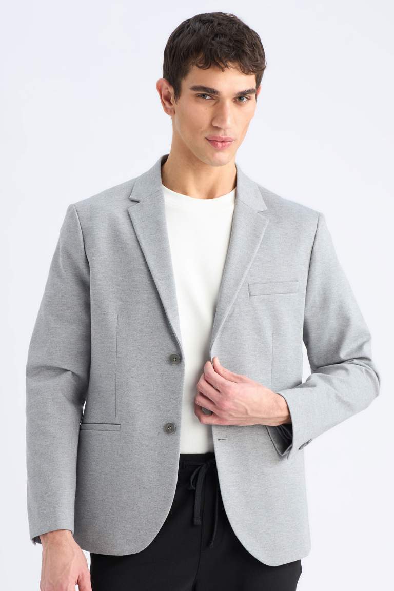 Slim Fit Lined Blazer