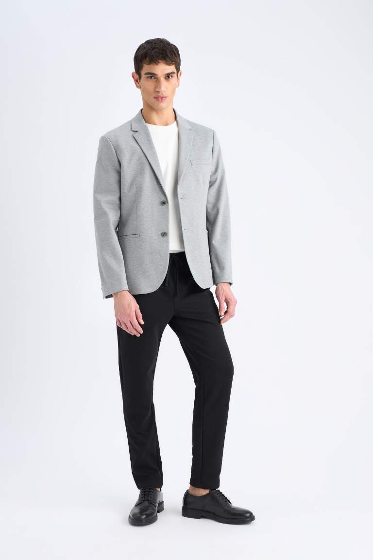 Slim Fit Lined Blazer