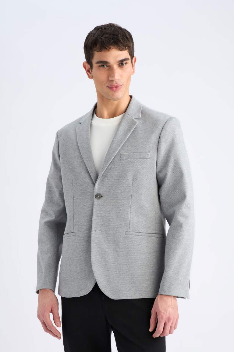 Slim Fit Lined Blazer