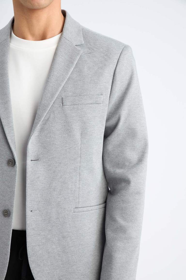 Slim Fit Lined Blazer