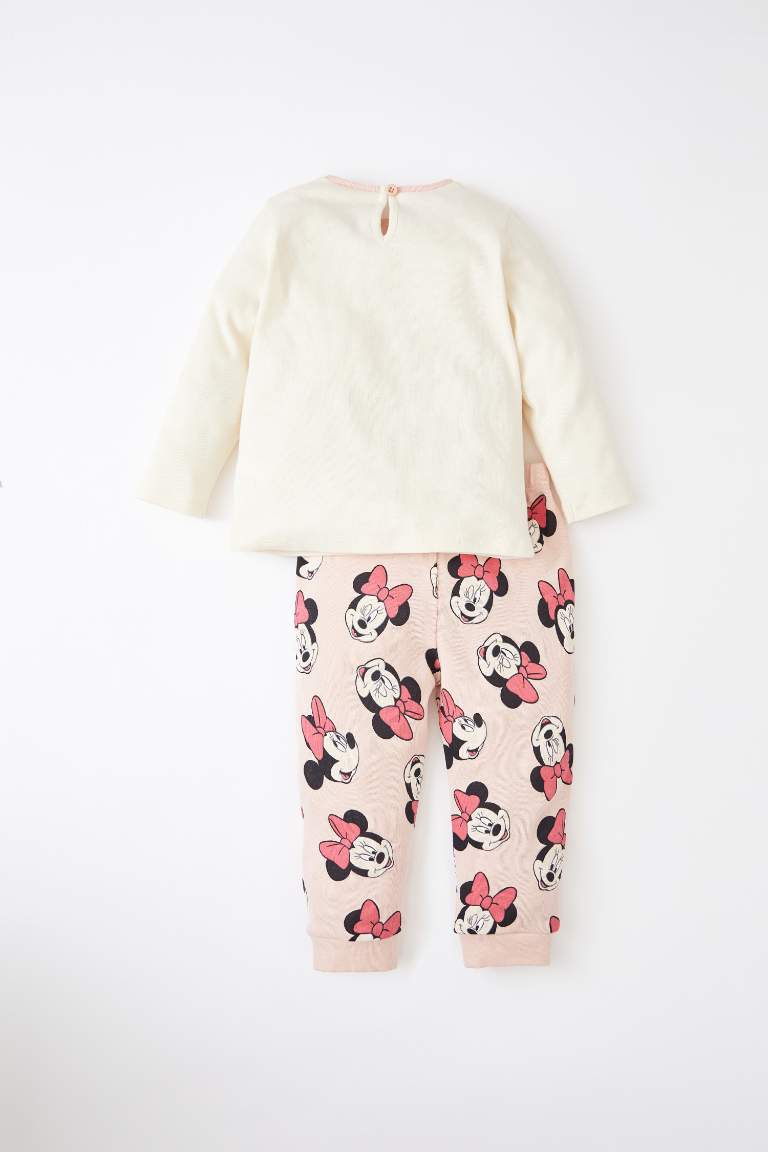 Long Sleeve Minnie Mouse Print Pyjama Set