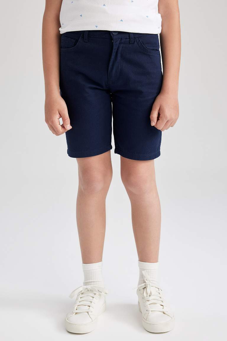 Short en Gabardine coupe régulière pour garçon