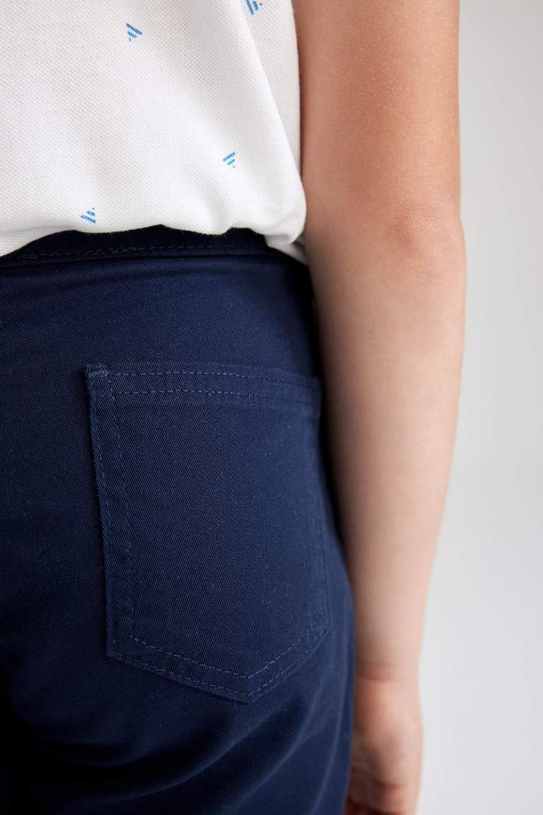 Short en Gabardine coupe régulière pour garçon