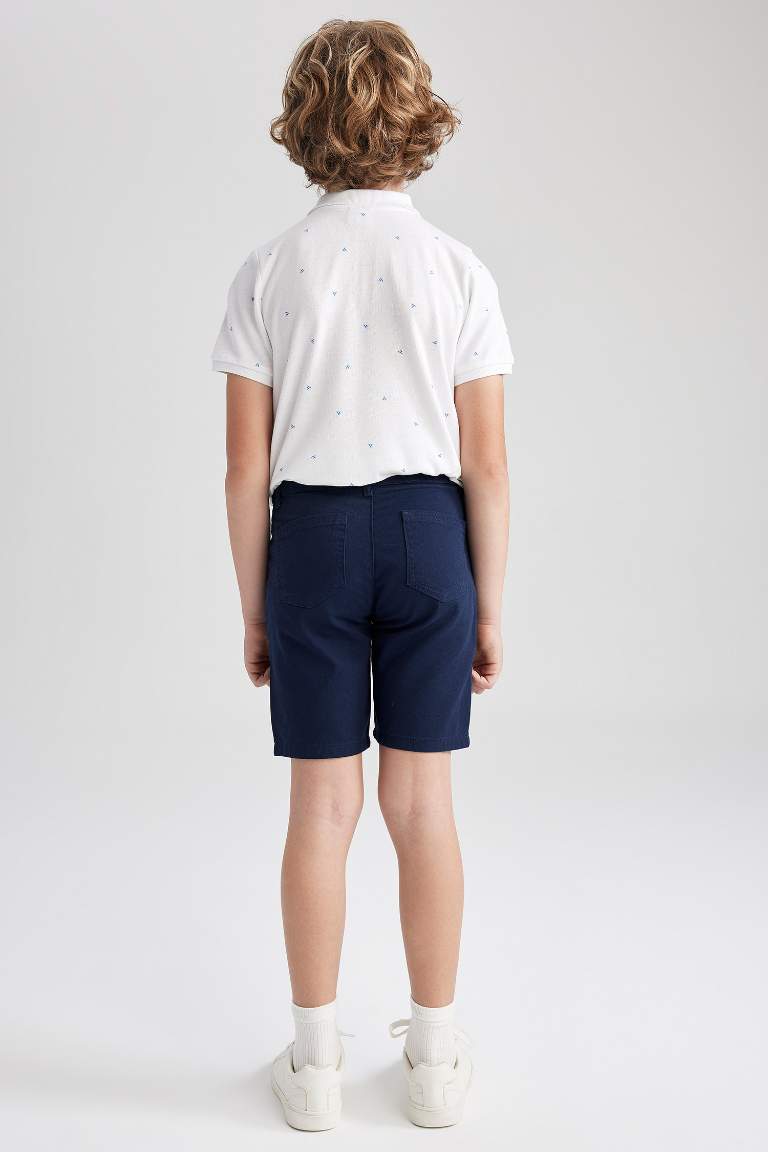 Short en Gabardine coupe régulière pour garçon