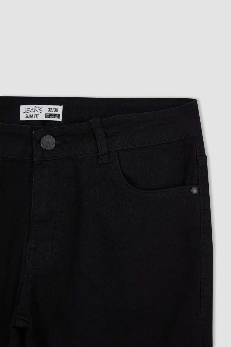Slim Fit Straight Jean Trousers