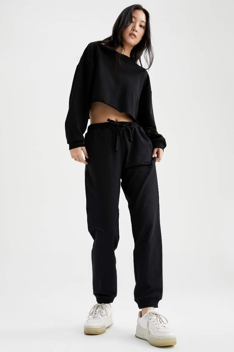 Regular Fit Basic Geri Dönüşümlü Jogger Eşofman Altı