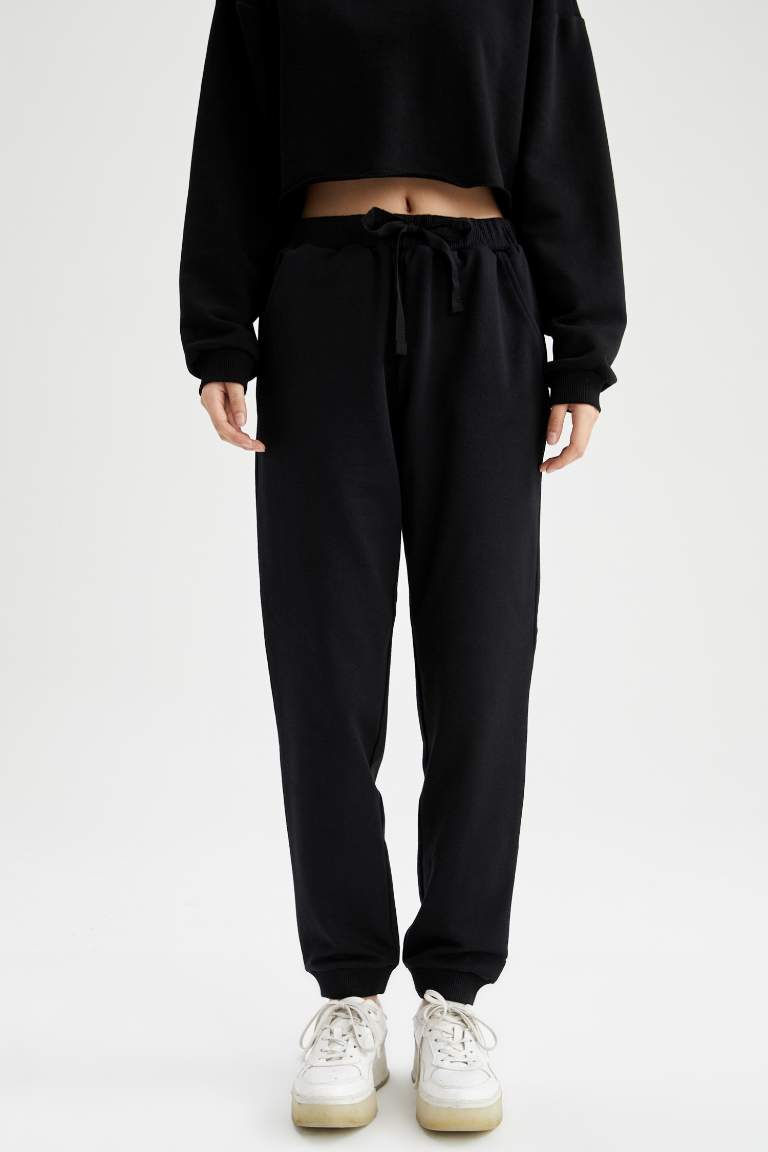 Regular Fit Basic Geri Dönüşümlü Jogger Eşofman Altı