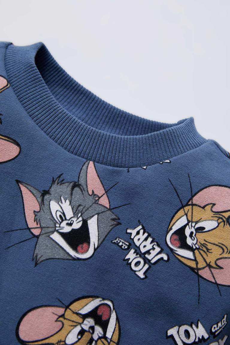 Long Sleeve Tom & Jerry Print Pyjama Set