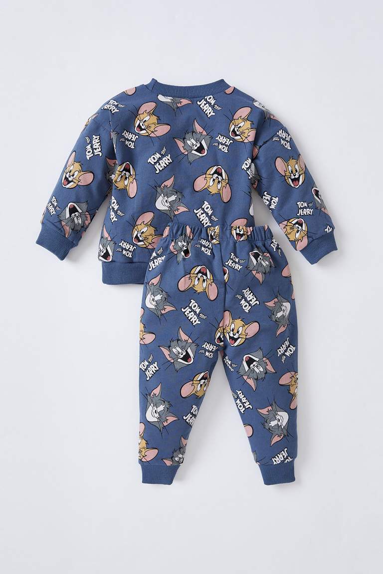 Long Sleeve Tom & Jerry Print Pyjama Set