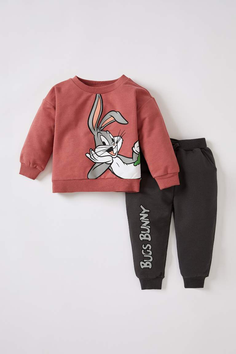 Long Sleeve Bugs Bunny Print Pyjama Set