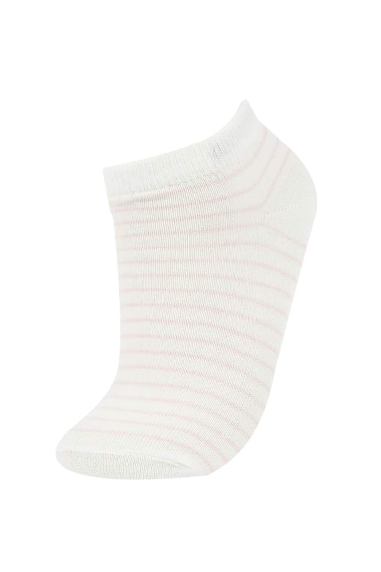 Lot de 5 paires de chaussettes courtes en coton pour Fille