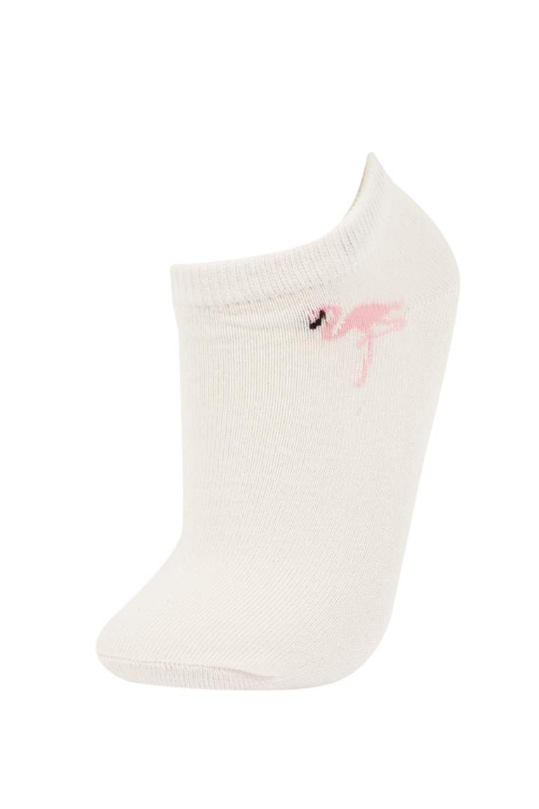 Girls' Cotton 5 Pack Short Socks