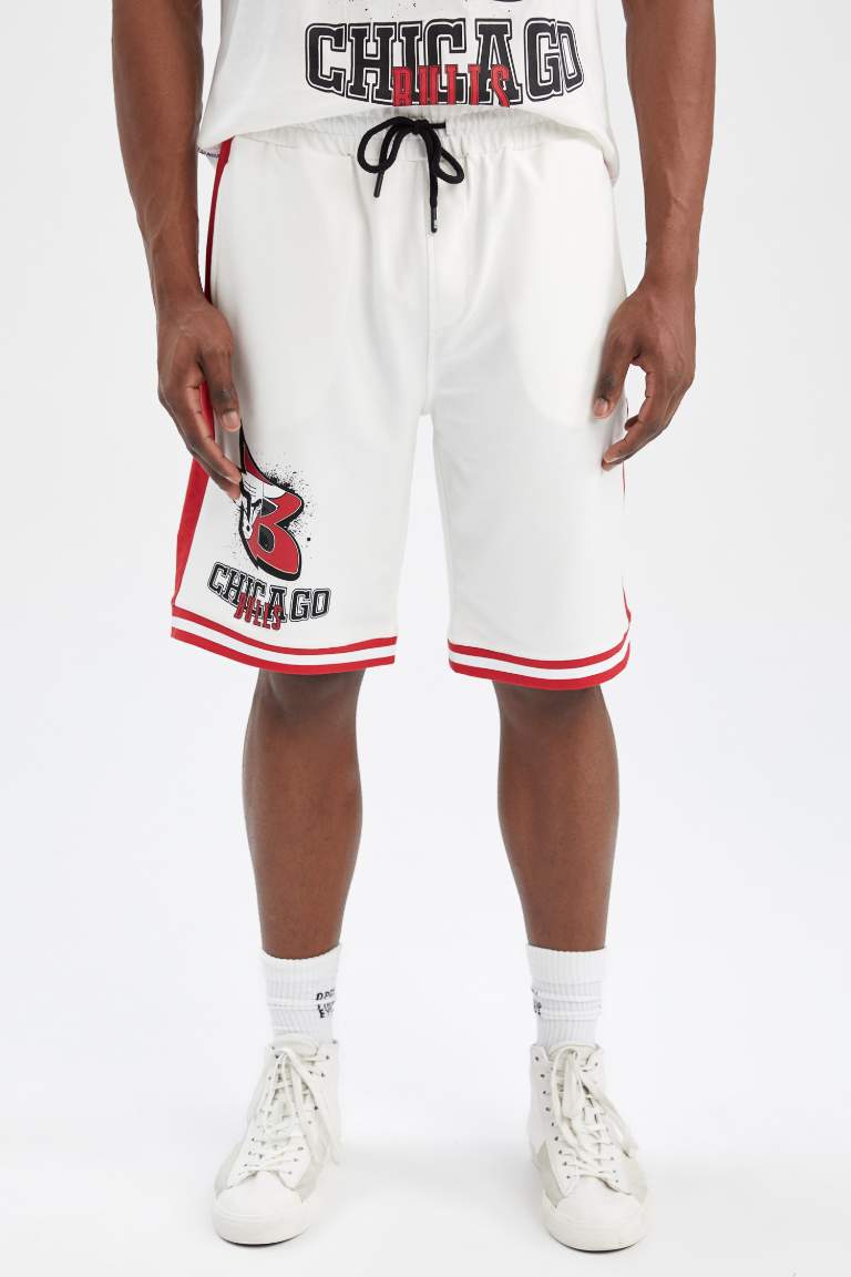 DeFactoFit NBA Chicago Bulls Oversize Fit Şort