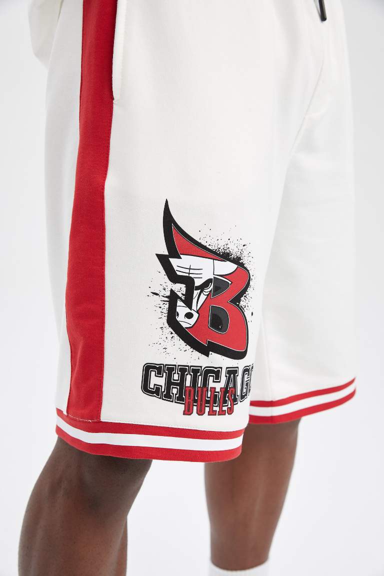 DeFactoFit NBA Chicago Bulls Oversize Fit Şort