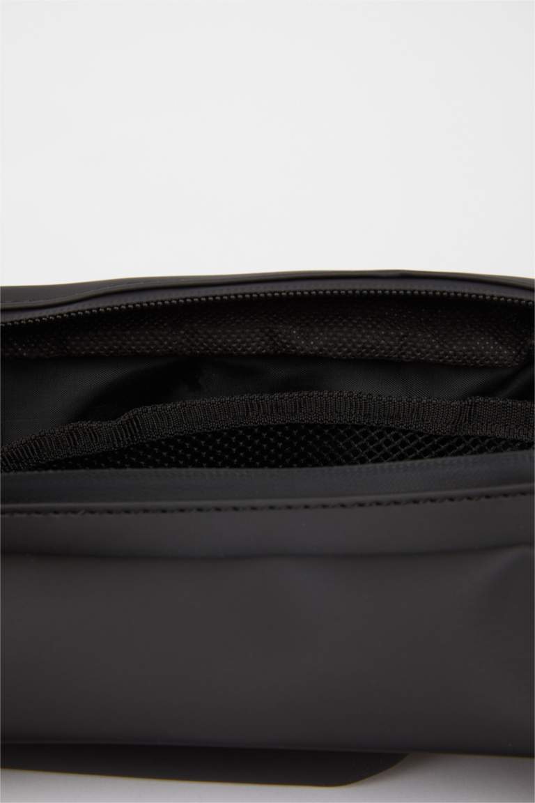 Black MEN Faux Leather Waist Bag 2424897 DeFacto