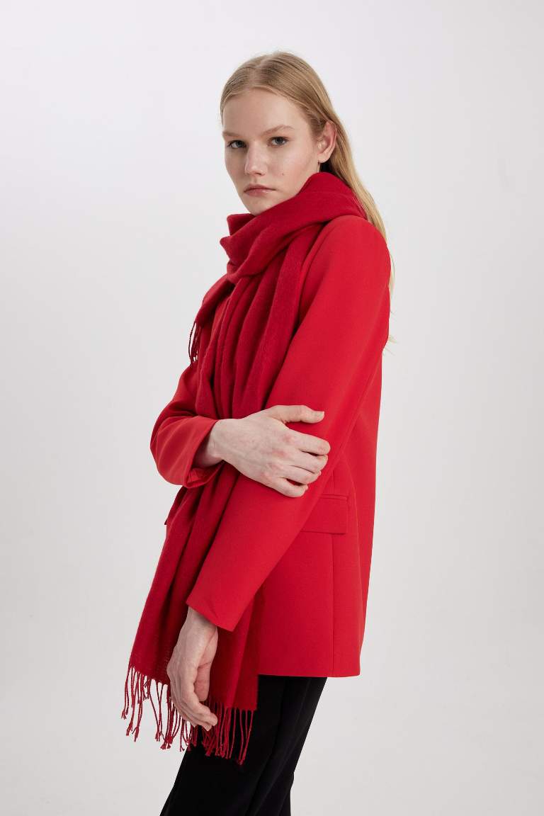 Oversize Fit Red Blazer Jacket