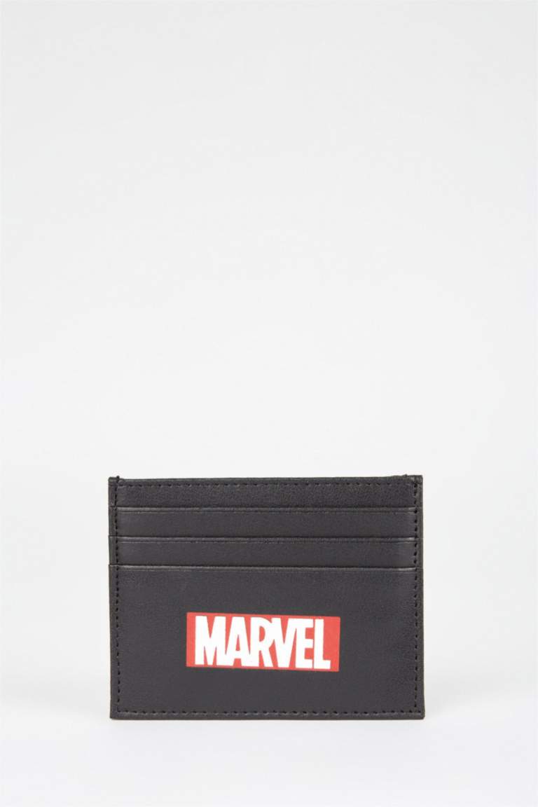 Men's Marvel Licensed Faux Leather Business Card Holder
