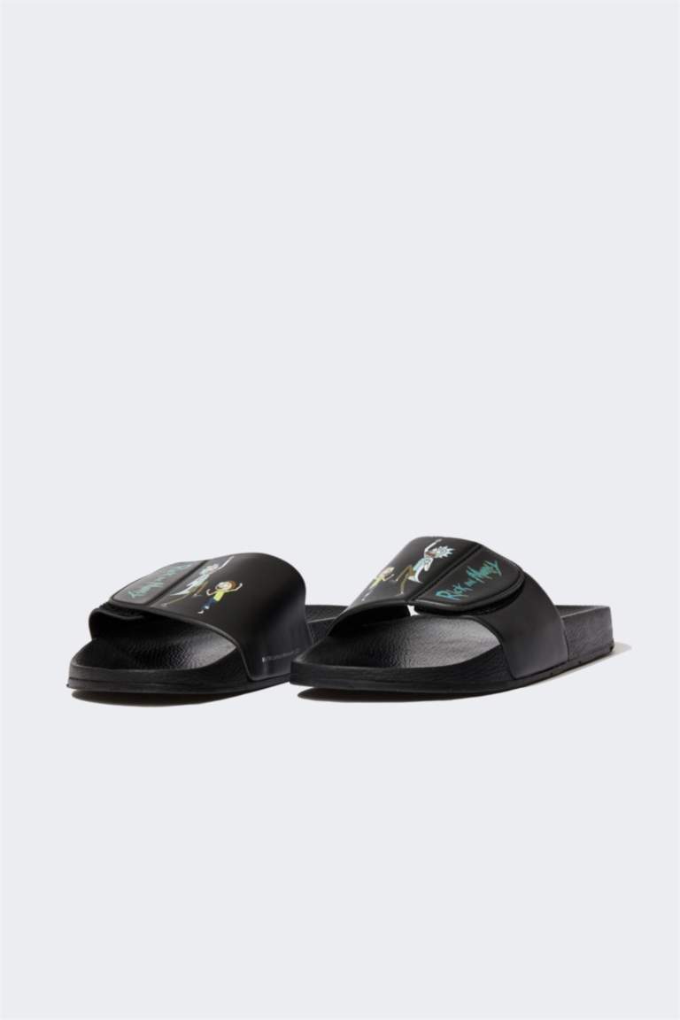 Men Rick and Morty Licensed Flat Sole Eva Slippers
