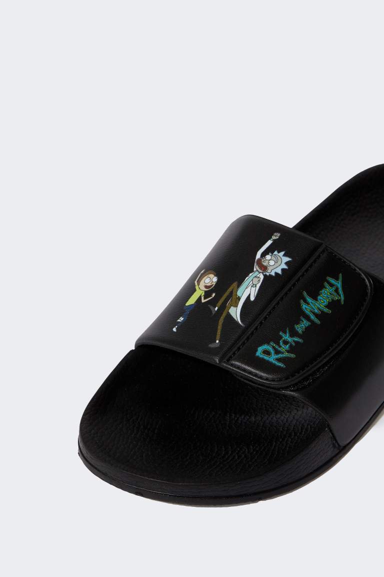 Men Rick and Morty Licensed Flat Sole Eva Slippers