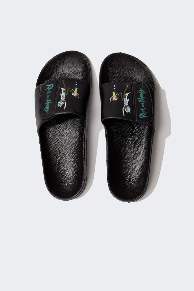 Men Rick and Morty Licensed Flat Sole Eva Slippers