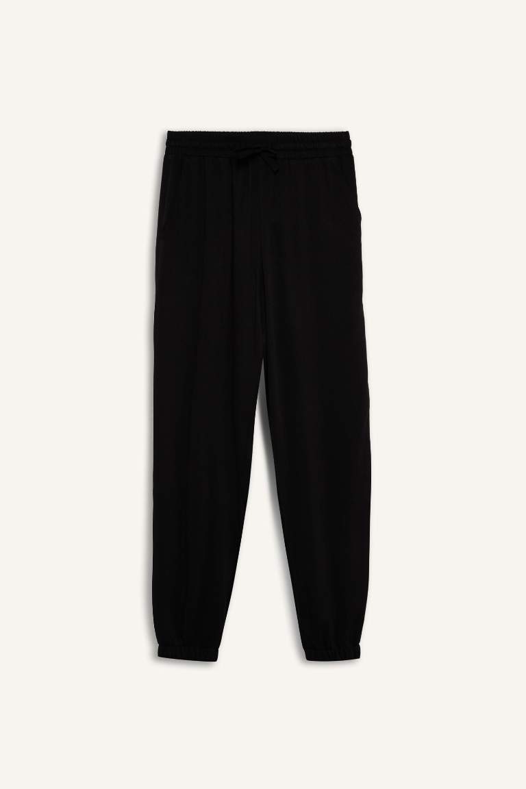 Normal Waist Ankle Length Viscose Joggers