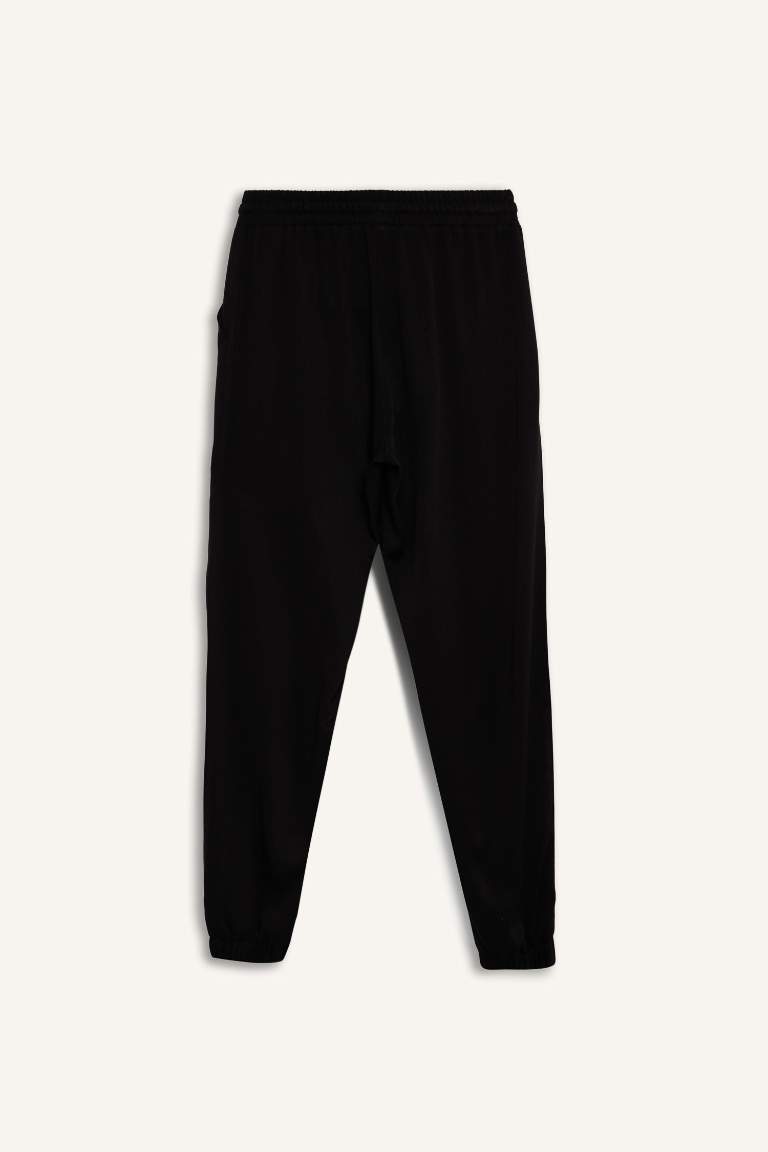 Normal Waist Ankle Length Viscose Joggers