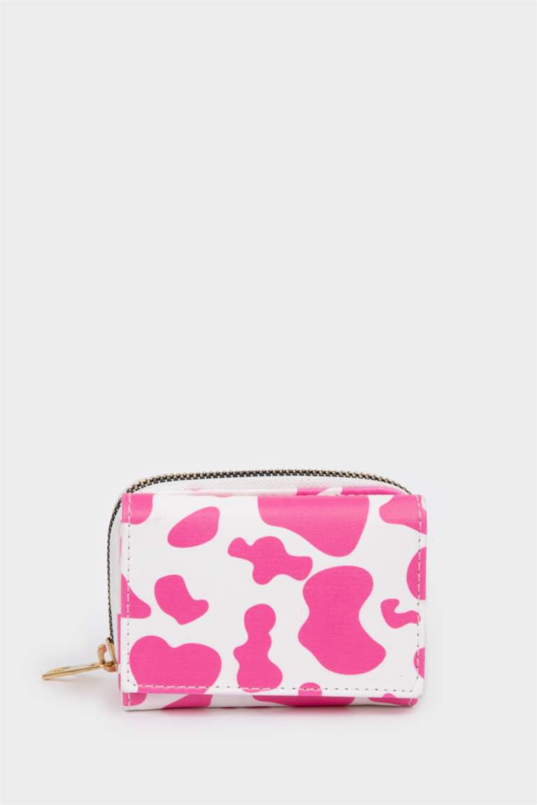 Kadın Baskılı Suni Deri Cüzdan