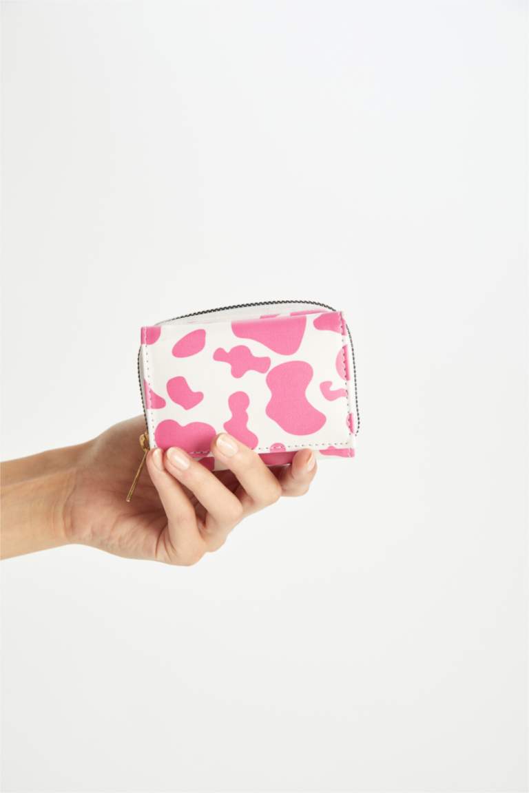 Kadın Baskılı Suni Deri Cüzdan