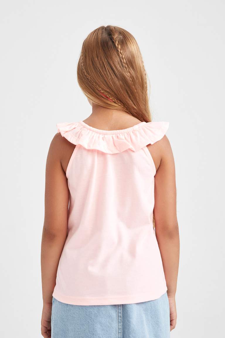 Girl Regular Fit Sleeveless Vest