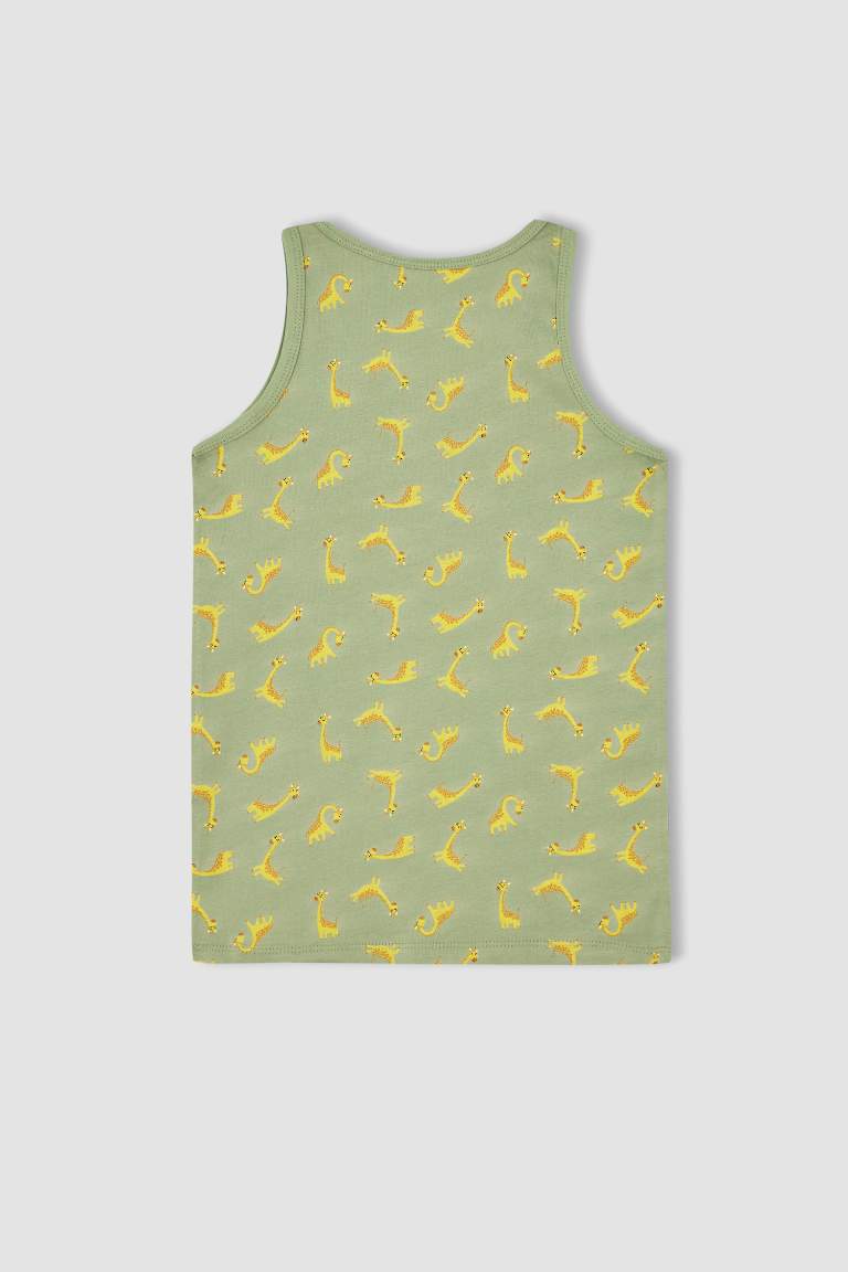 2 Pack Regular Fit Giraffe Print Vest