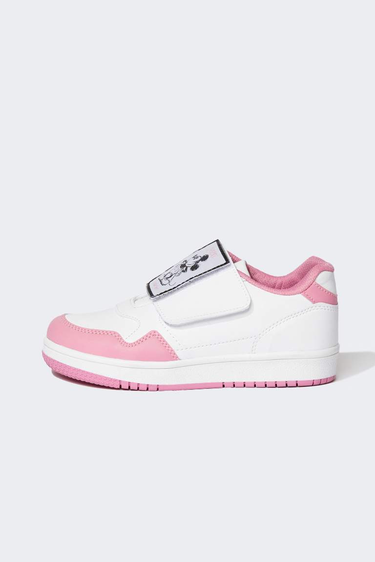 Girl Minnie Mouse Velcro Velcro Plug & Take Off Sports Shoes