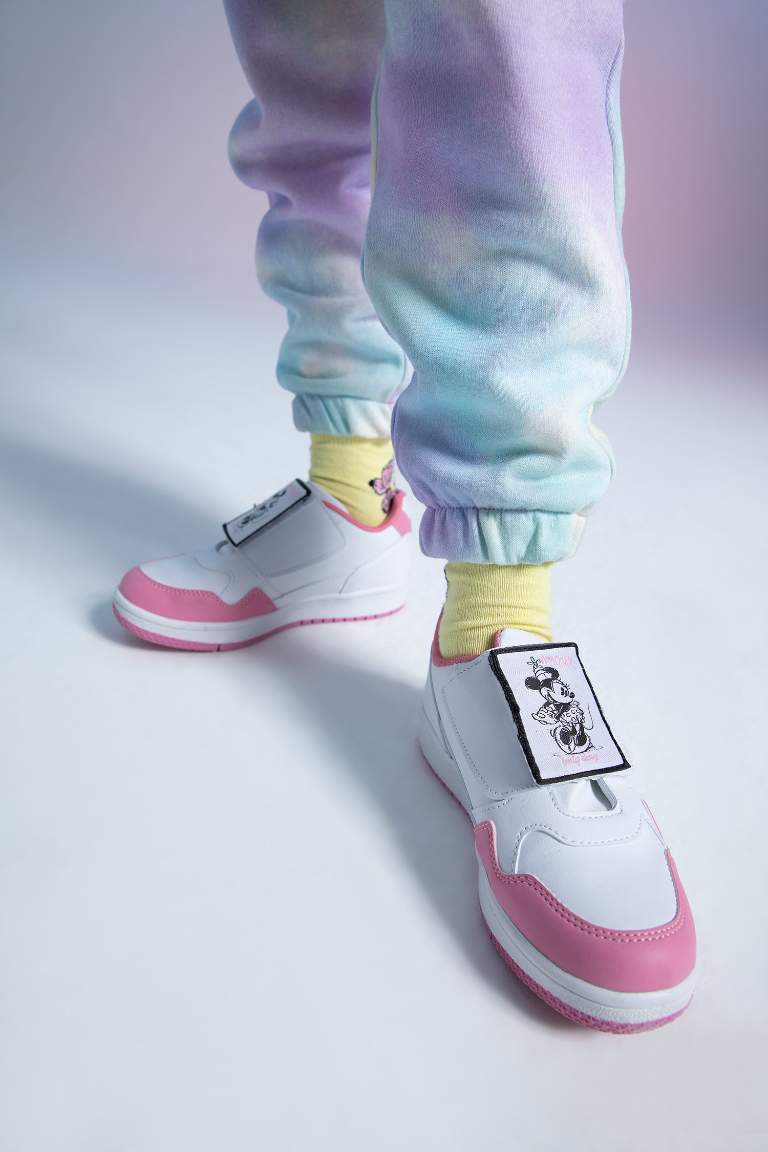 Girl Minnie Mouse Velcro Velcro Plug & Take Off Sports Shoes