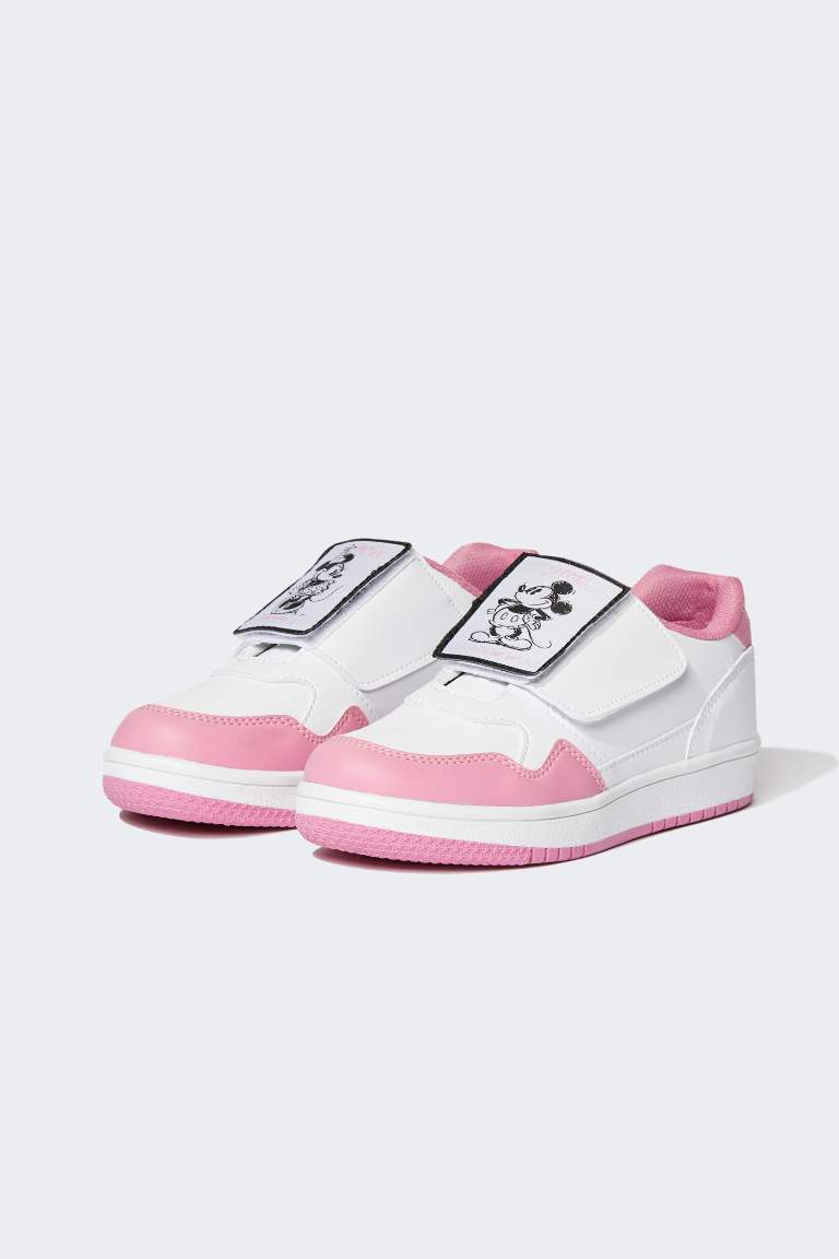 Girl Minnie Mouse Velcro Velcro Plug & Take Off Sports Shoes