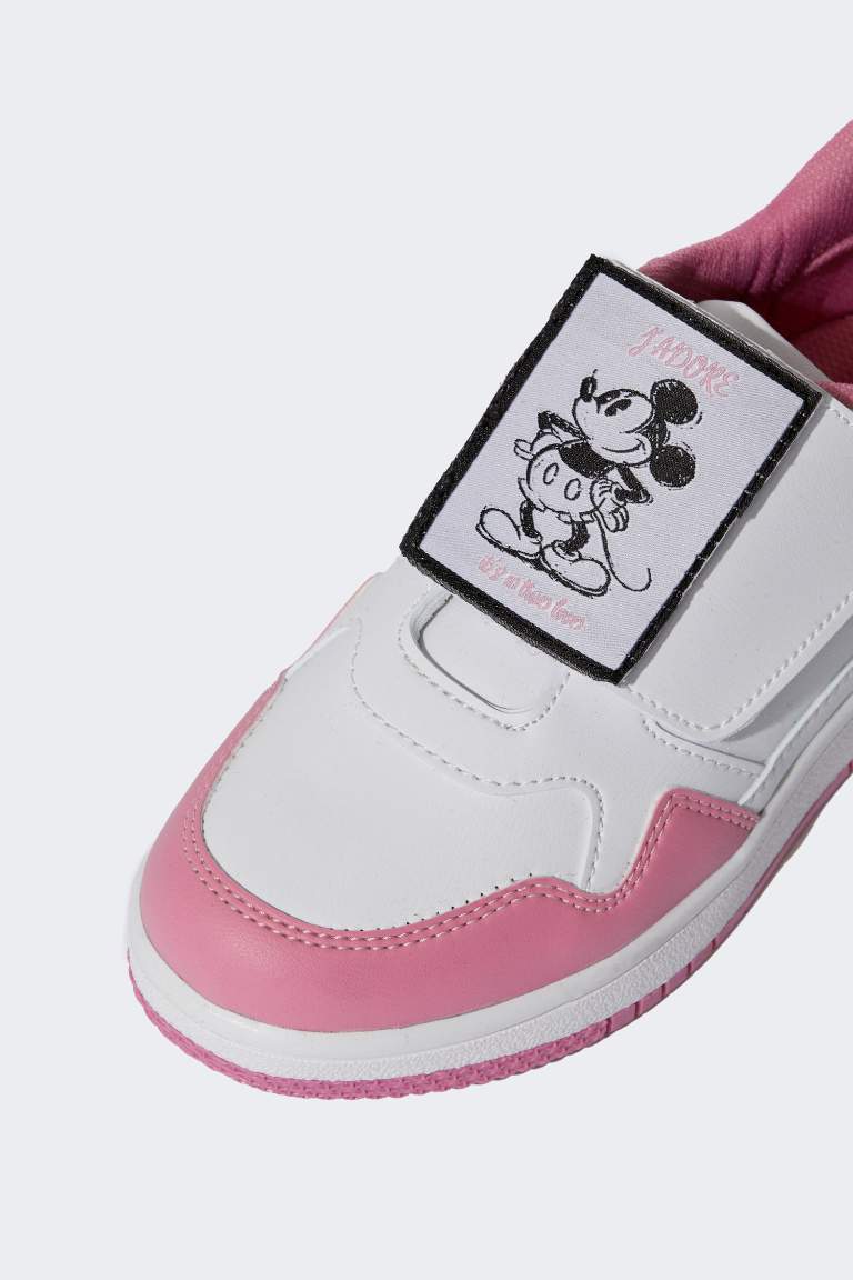 Girl Minnie Mouse Velcro Velcro Plug & Take Off Sports Shoes