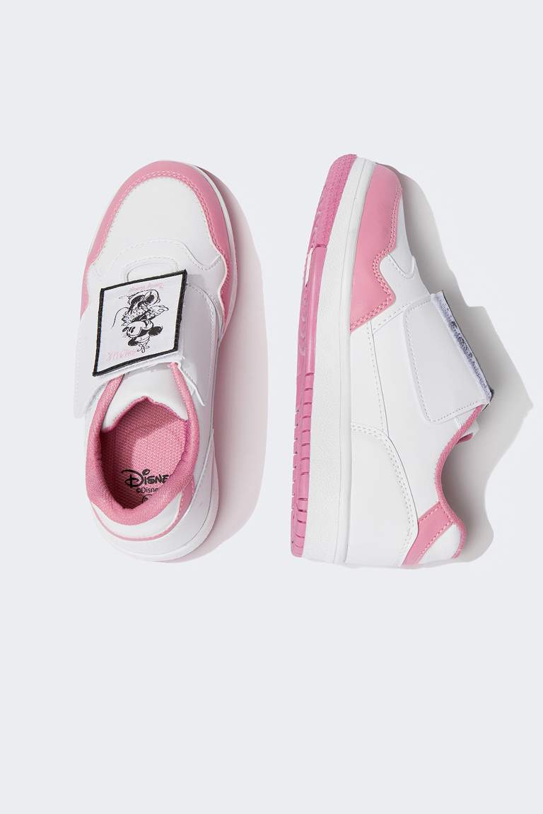 Girl Minnie Mouse Velcro Velcro Plug & Take Off Sports Shoes