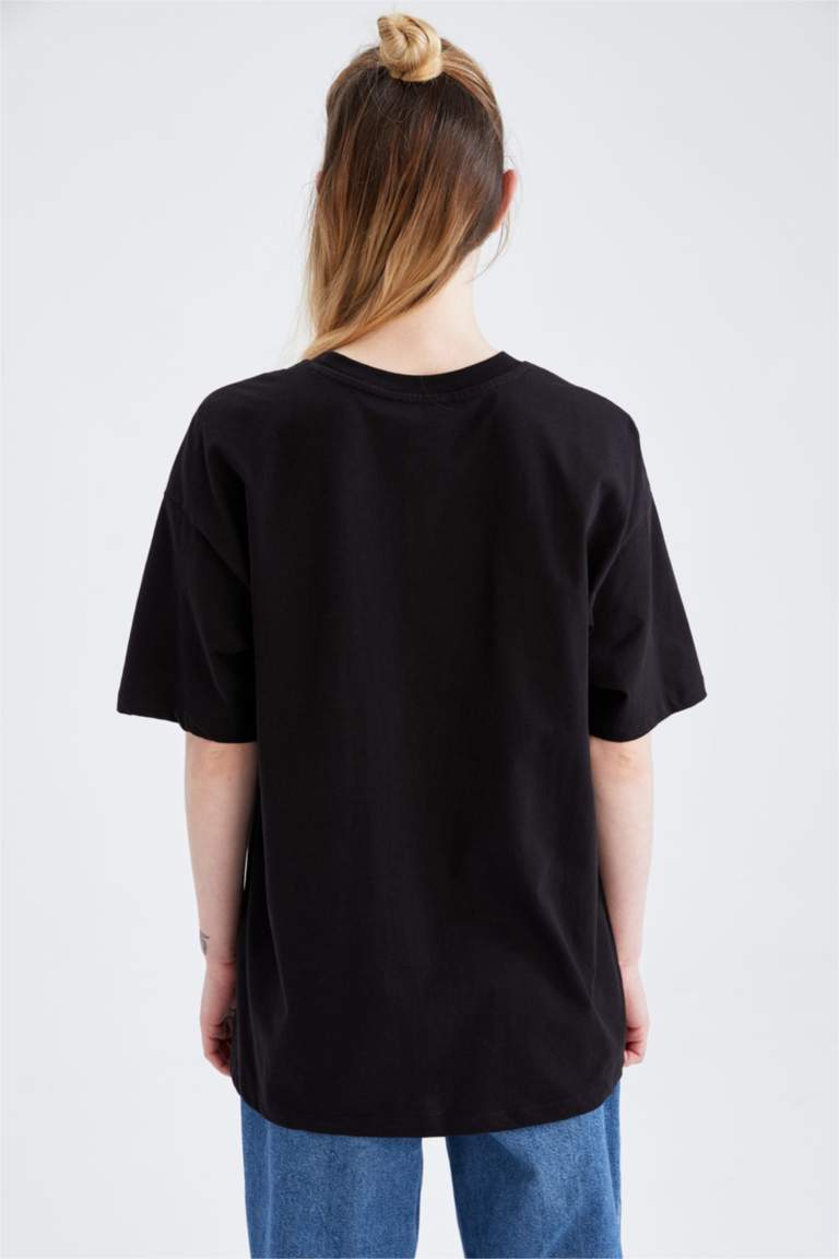 Coool Oversize Fit Disney Mickey Mouse Kısa Kollu %100 Pamuk Tişört