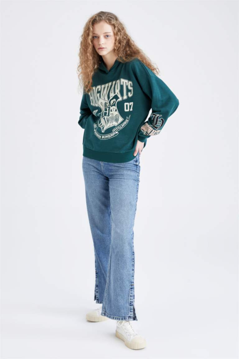 Coool Harry Potter Oversize Fit Kapüşonlu Sweatshirt