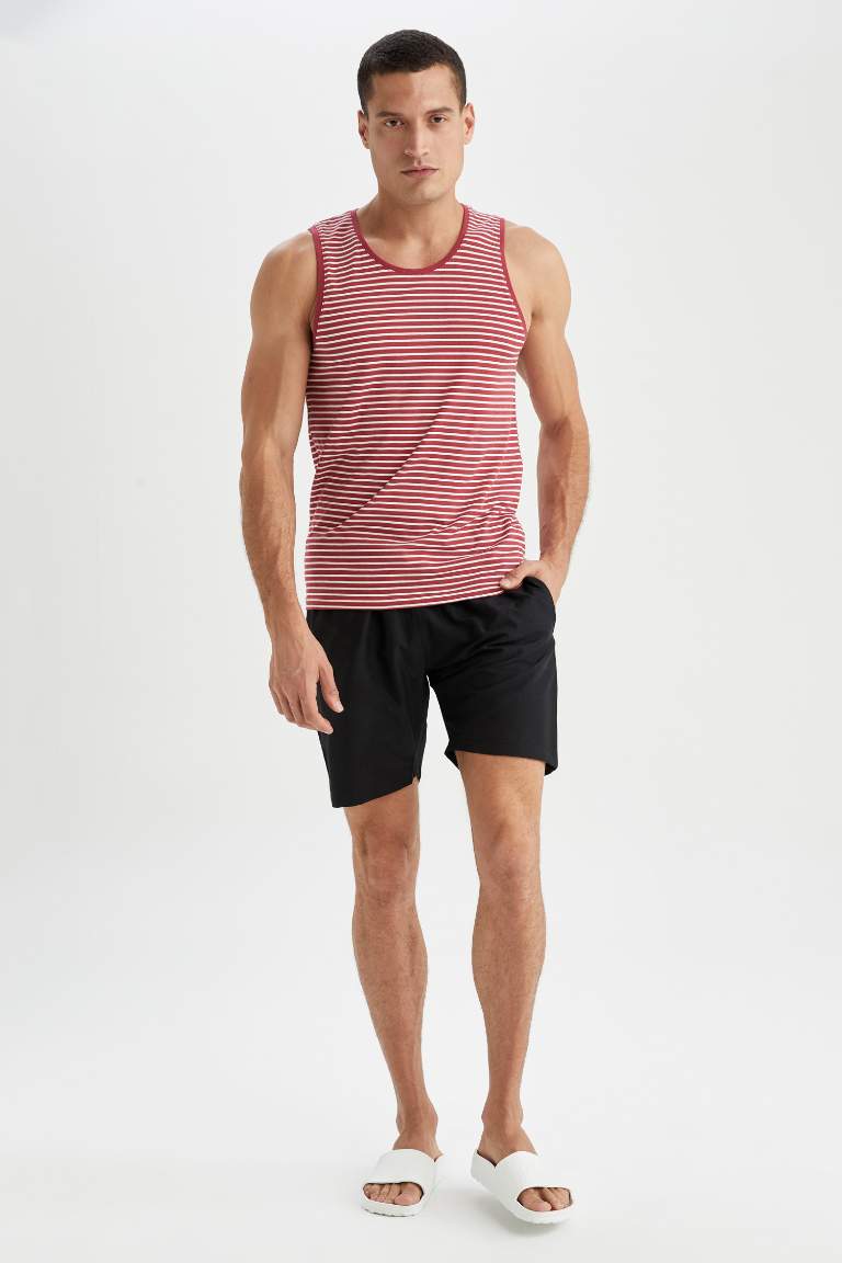 Slim Fit Striped Singlet