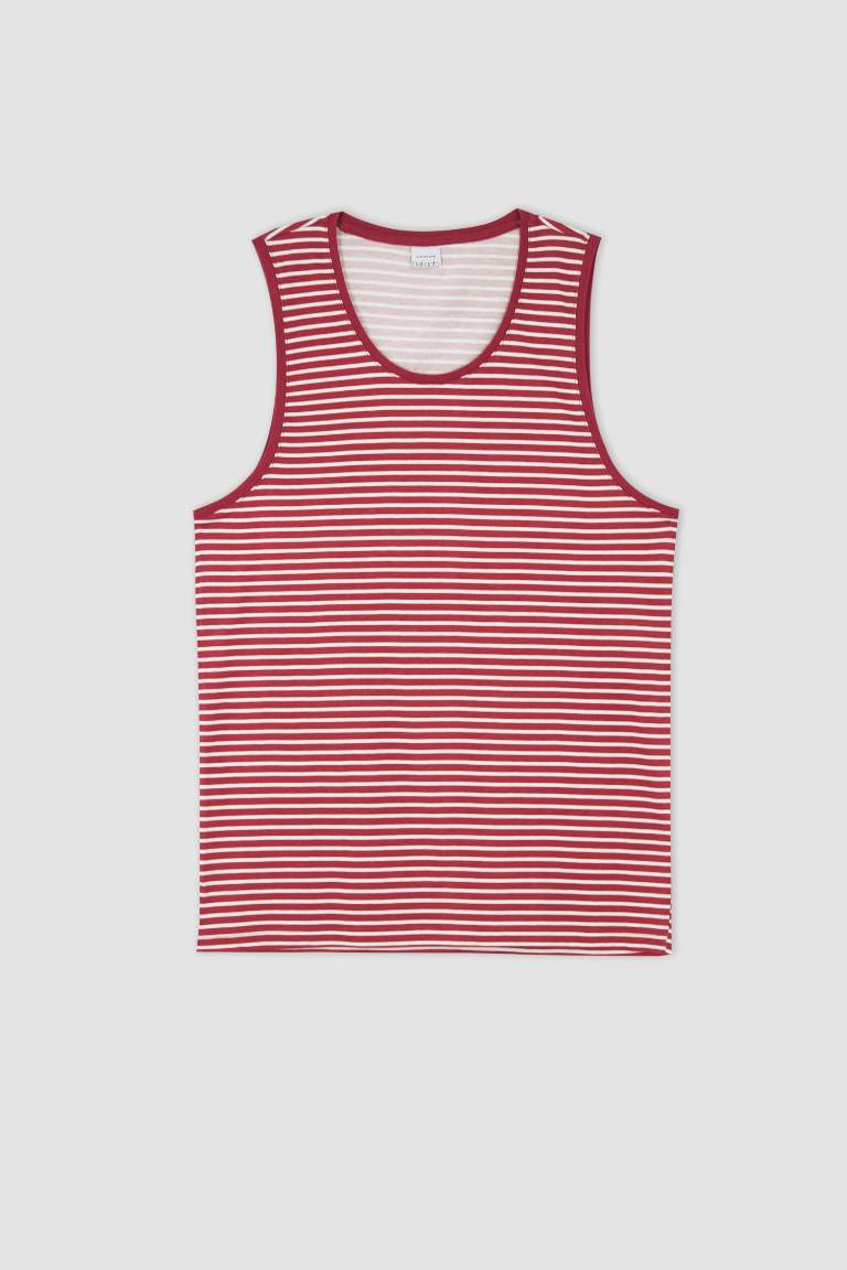 Slim Fit Striped Singlet