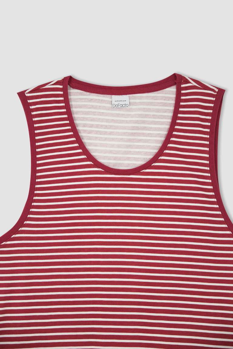 Slim Fit Striped Singlet