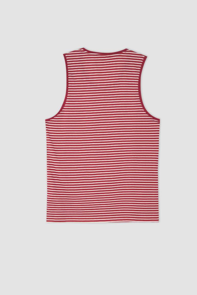 Slim Fit Striped Singlet