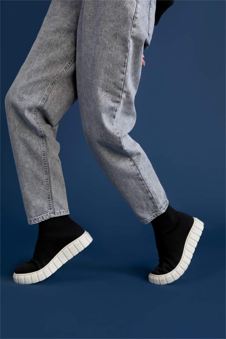 Kadın Çorap Bot Tipi Crop Sneaker Spor Ayakkabı