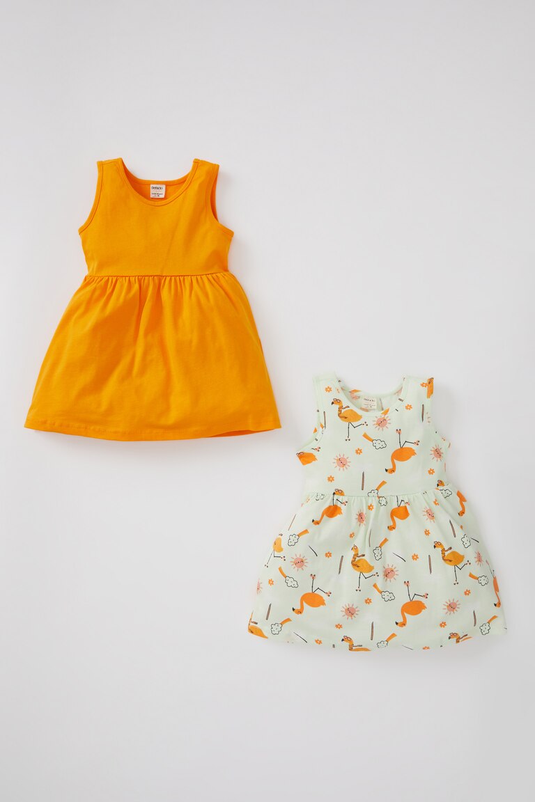 HEOXIN Ensemble 2 Pièces pour Bébé Fille Robe en Maille et