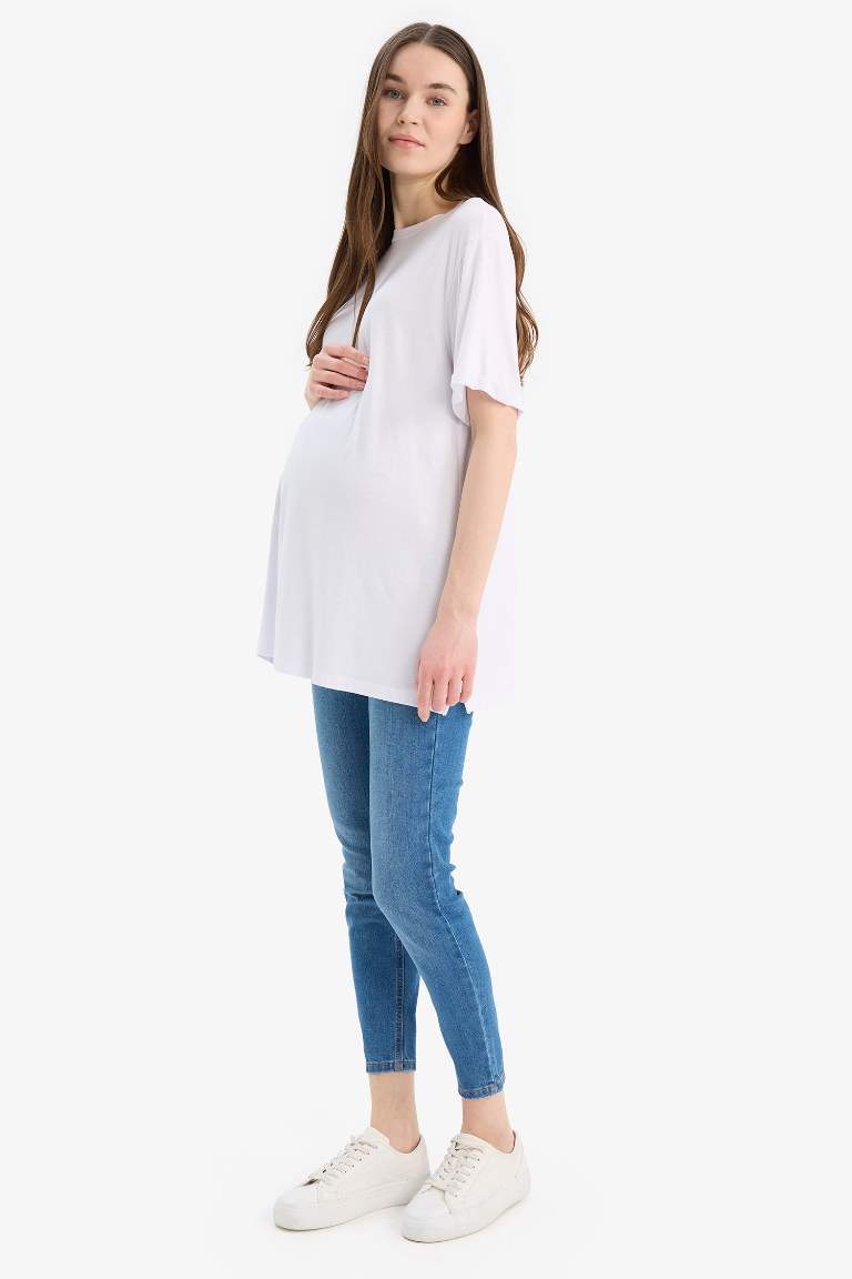 Skinny Fit Regular Hem Maternity Pants