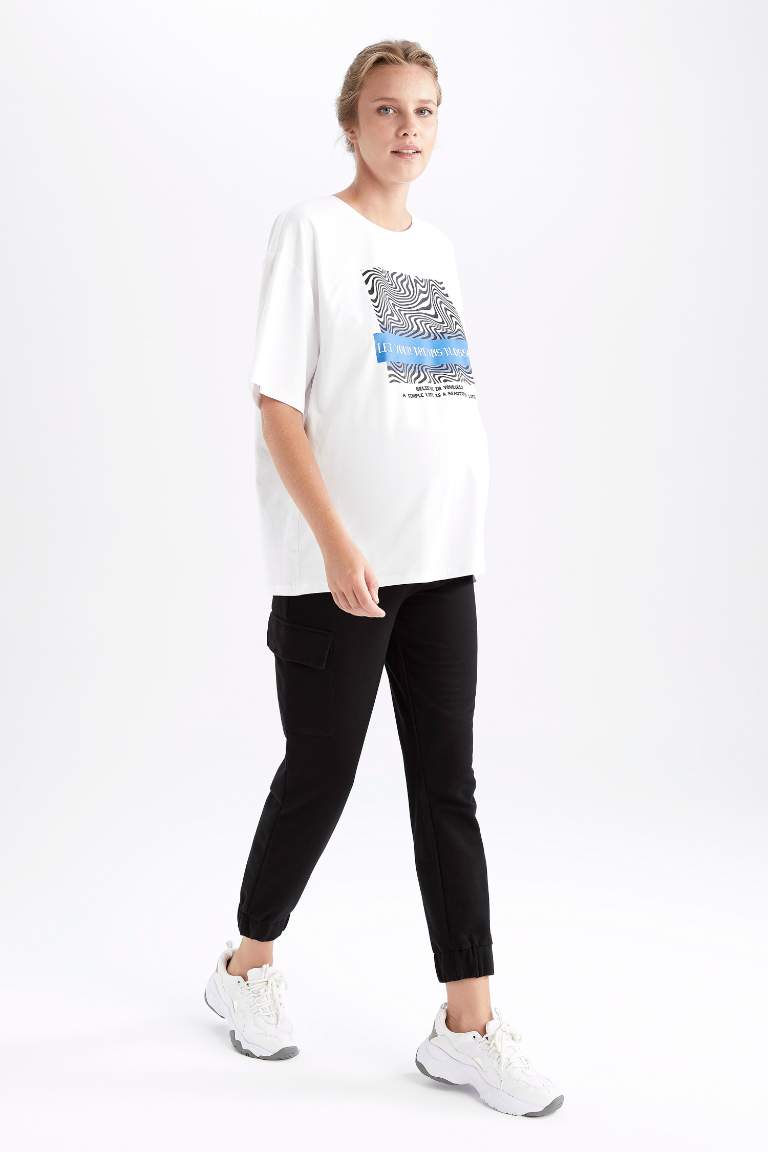 Kargo Cepli Jogger Hamile Pantolon