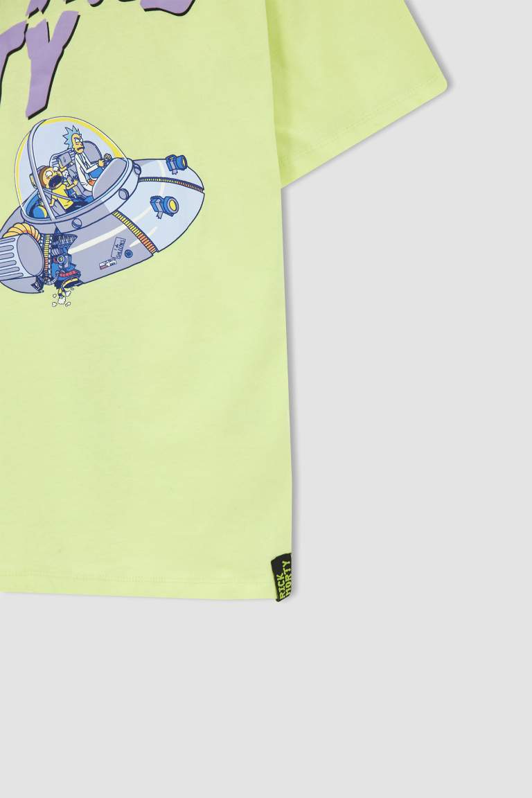 Футболка оверсайз с круглым вырезом и лицензией Rick and Morty, Коллекция Coool