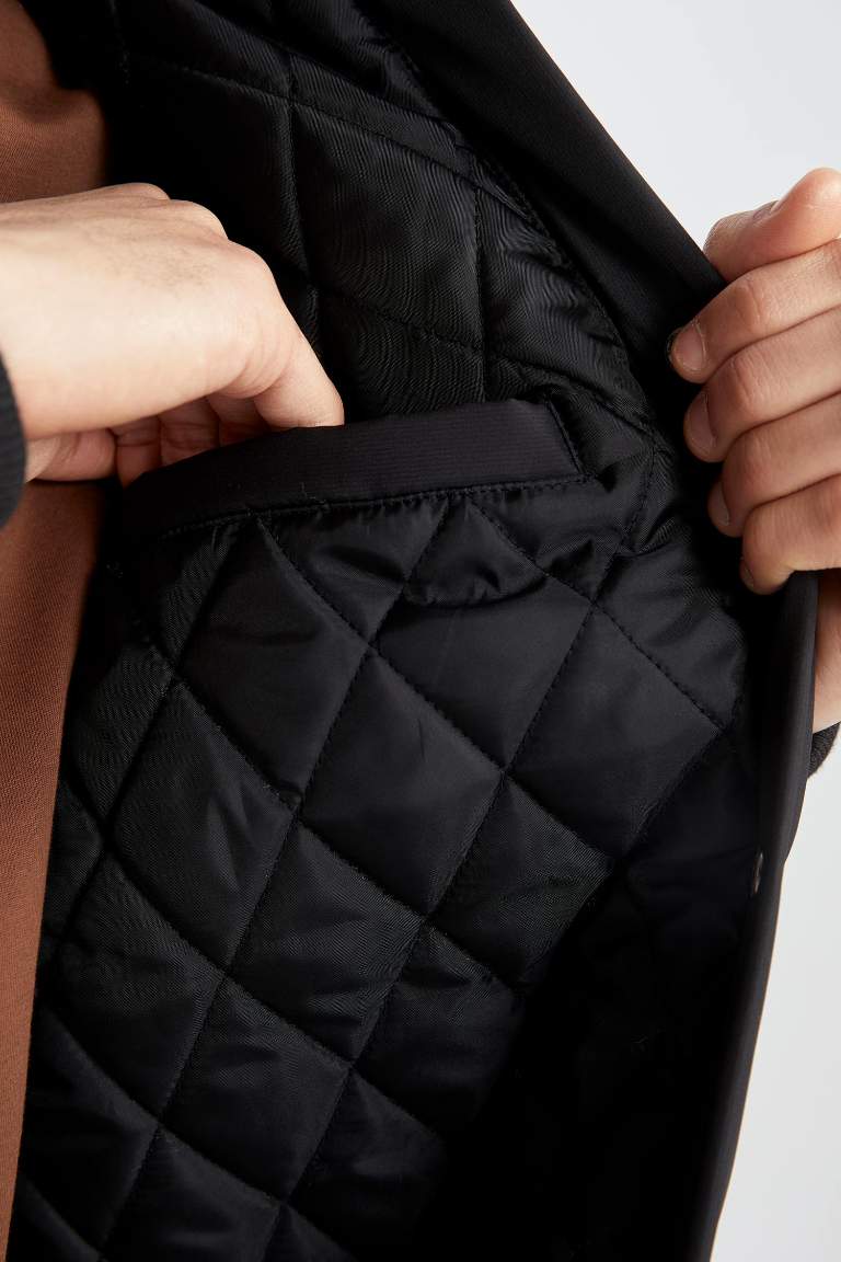 Rüzgar Geçirmez Su İtici Oversize Fit Kolej Yaka Çıtçıt Kapamalı Çift Cepli Mevsimlik Hafif Bomber Mont Ceket