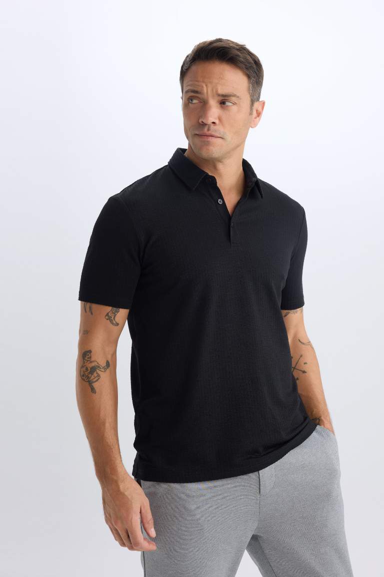 Slim Fit Short Sleeve Polo T-Shirt