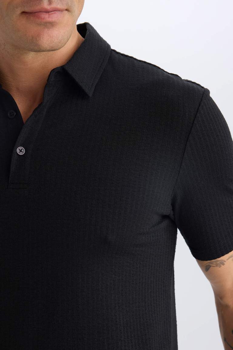 Slim Fit Short Sleeve Polo T-Shirt